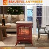 NicBex 22 Inch Electric Fireplace with Realistic LED Flames and Logs Freestanding 1500W Heater Fireplace with Overheating Protection - 4 of 4