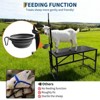600 LBS Goat Milking Stand, Goat Stand with Feed Bin, Livestock Stand with Adjustable Size for Grooming, Shearing - 3 of 4