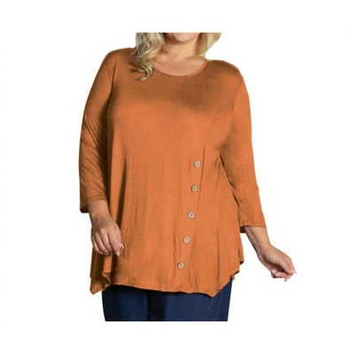 Women's Tamsin 3/4 Sleeve Top - Plus - On The Plus Side