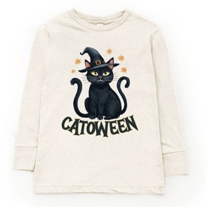 The Juniper Shop Catoween Cat Youth Long Sleeve Tee - 1 of 4