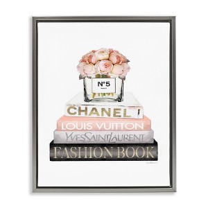 Stupell Industries Pink Fashion Book Stack, 17" x 21" - 1 of 4