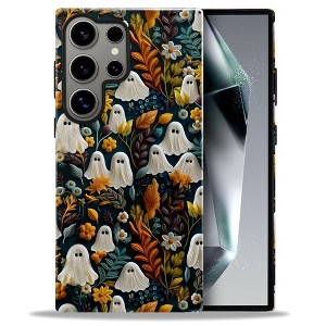 BONGEEK Case Compatible with Samsung Galaxy S23 Ultra,Scratch Resistant Hybrid 2-Layer Hard Shell Bright Phone Case, Autumn Garden Halloween - 1 of 4