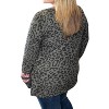 Women's Leopard with Wine Accent Sweater - honeyme - 2 of 2