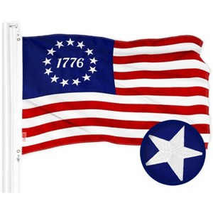 G128 Betsy Ross 1776 Embroidered Historical Flag 300D Polyester 2