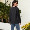 Anna-Kaci Women's Casual Sequin Ballon Long Sleeve Blouse Loose Round Neck Matching Top Party - 4 of 4