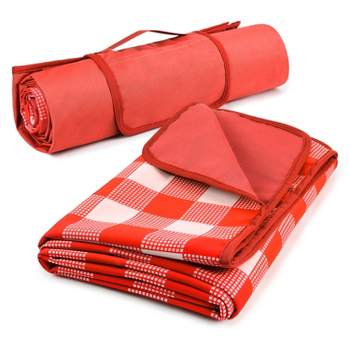 Tirrinia Outdoor Waterproof Blanket, 60"x 80" without 300D Oxford Fabric Portable Camping Waterproof Mat, Travel, Camping, Hiking, Pets
