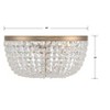 Crystorama Lighting Nola 5 - Light Flush Mount in  Vibrant Gold - 3 of 3