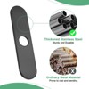 Unique Bargains 304 Stainless Steel Rust Corrosion Resistant Faucet Escutcheons 1 Pc - 4 of 4