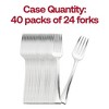 Smarty Had A Party Metallic Silver Mini Plastic Tasting Forks - 960 pcs - 4 of 4