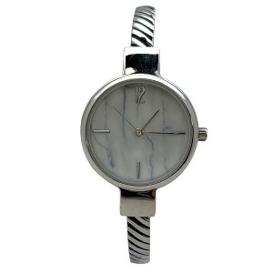 Olivia Pratt Every Day Thin Marble Face Bangle Women Watch - 1 of 3