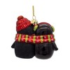 Kurt Adler Noble Gems Glass Ornament for Christmas Tree, Penguin Couple - 3 of 4