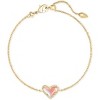 Ari Heart Link Chain Bracelet, Gold Tone Fashion Jewelry with Interlocking Heart Design for Women - 3 of 4