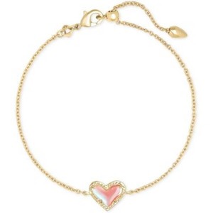 Ari Heart Link Chain Bracelet, Gold Tone Fashion Jewelry with Interlocking Heart Design for Women - 1 of 4