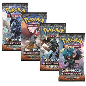 Pokemon Sun & Moon Burning Shadows | 4 Booster Packs (One of Each Artwork) - 1 of 4