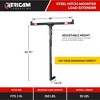 SEEK 2-in-1 Vertical/Horizontal Hitch Mounted Steel Load Extender with 5 Adjustable Heights for Oversized Cargo, Canoes, & Kayaks, Black - 3 of 4
