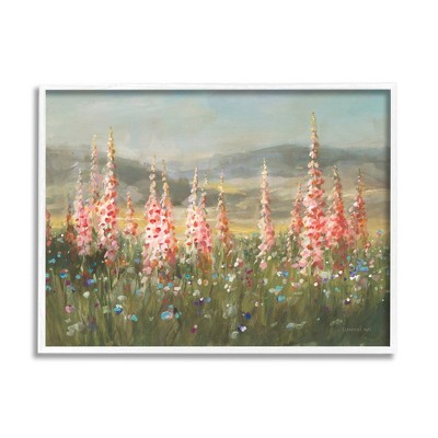 Stupell Industries Flower Blossoms Vast Rural Meadow Framed Giclee