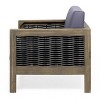 Christopher Knight Home Luna Outdoor Acacia and Wicker Club Chair Gray/Mixed Gray/Dark Gray - 4 of 4