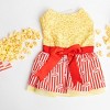 Doggie Design Movie Theater Popcorn Dog Dress with Matching Leash - 4 of 4