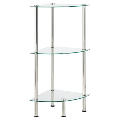 Mdesign Glass/metal Household Corner Organizer Shelf Target