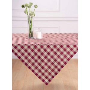 Solino Home Linen Table Throw | Morgan Check - 1 of 4