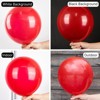 PartyWoo Balloons Red 36 18 12 10 5 Inch 100 pcs - 3 of 4