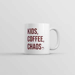 Crazy Dog T-Shirts Kids Coffee Chaos Mug Funny Caffeine Addicts Parenting Crazy Children Novelty Cup-11oz - 1 of 4