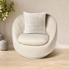 HGTV Curlicue Faux Fur Pillow Snowbound 14 x 20 inches - 4 of 4