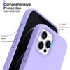 BONGEEK Compatible with iPhone 12 PRO MAX Case 6.7", Slim Liquid Silicone 3 Layers Full Covered Soft Gel Rubber Phone Case Protective Cover - 4 of 4