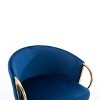 PAGED 30" Bar Height Stools Set of 2, Modern Velvet Counter Stools with Backs and Footrests for Bar, Kitchen, Dining Room - 4 of 4