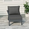 WestinTrends  Avalon Outdoor Patio HDPE Left Arm Facing Sectional Corner Club Chair with Patio Cushions - 2 of 4