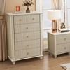 ORRD 45" Fluted 5-Drawer Dresser, Modern Chest of Drawers with Metal Handles, Wooden Storage Organizer for Bedroom & Entryway,Walnut - 2 of 4