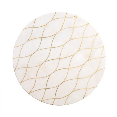 Miranda Marble Lazy Susan 16"