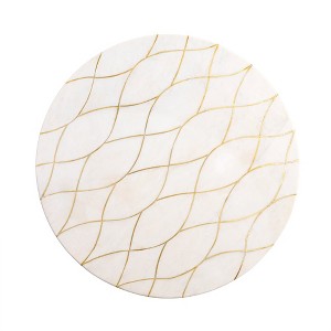 Miranda Marble Lazy Susan 16" - 1 of 4
