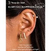Small Hoop Earrings for Women Hypoallergenic Surgical Steel Flat Back Earring Stacks Set (4 Pairs) - 4 of 4
