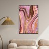 Doll Memories - Pink Geode Canvas Mineral Agate Geode Wall Art by Art Remedy Framed - 2 of 4