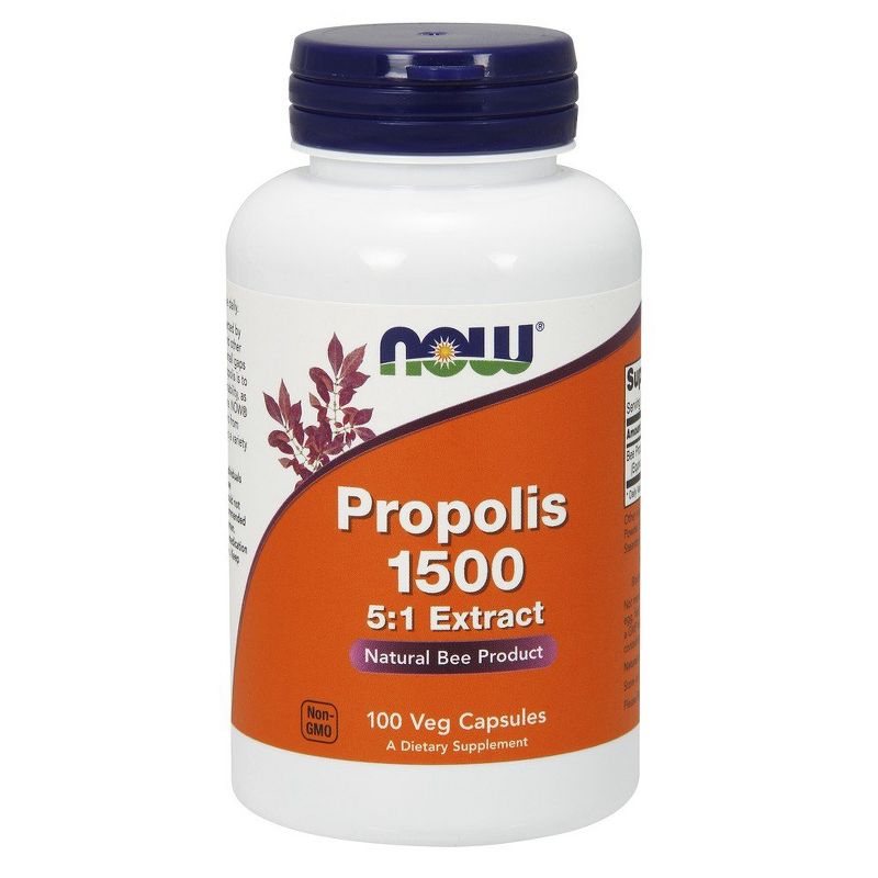 Now Foods Propolis 1500  -  100 Capsule, 1 of 3