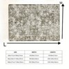 Nasitip Vintage Floral Area Rug Soft -Washable Floor Carpet -Bordered Rug, Traditional Distressed Rug, Oriental Rug for Bedroom, Living Room - 4 of 4