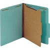 Pendaflex 2/5 Tab Cut Letter Recycled Classification Folder - Blue - Case of 10 - 2 of 2