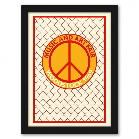 Americanflat Woodstock Music And Art Fair 1969 By Rosi Feist Black Frame 11 X14 Target - ghostbusters roblox id trippie red