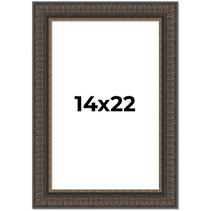 PosterPalooza | Museum Brown Picture Frame - UV Acrylic, Foam Board Backing, Hanging Hardware - 1 of 4