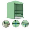 vidaXL Greenhouse with Shelves Steel 89.4 in.x87.8 in. - 2 of 4