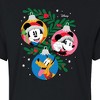 Women's - Disney - Mickey Minnie Pluto Ornaments Cropped Graphic T-Shirt - 2 of 4