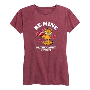 Women's - Garfield - Valentine's Day Short Sleeve Graphic T-Shirt - 1 of 4