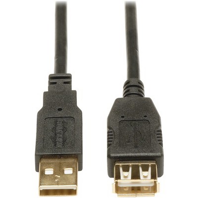 Tripp Lite 10ft USB 2.0 Hi-Speed Extension Cable Shielded A Male / Female - Type A Male USB - Type A Female USB - 10ft