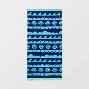 XL Jacquard Waves Beach Towel - Sun Squad™