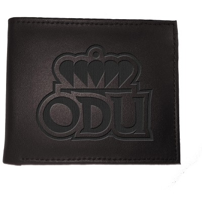 Evergreen NCAA Old Dominion Monarchs Black Leather Bifold Wallet Officially Licensed with Gift Box