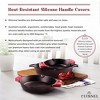 Cast Iron Skillet Set - 8", 10", 12" Dual Handle Frying Pans with Silicone Covers & Scraper. Pre-Seasoned, Oven, Grill, Stovetop, Induction Safe - 4 of 4