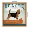 Amanti Art Beagle Canoe Co by Ryan Fowler Canvas Wall Art Print Framed 16-in. x 16-in. - 4 of 4