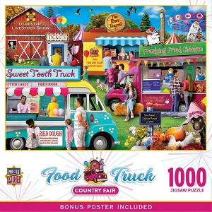 MasterPieces Food Truck Roundup - Country Fair 1000 Piece Jigsaw Puzzle - 1 of 4