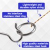 GSE Stainless Steel Hook and Ring Swing DIY Kit for Indoor and Outdoor with Family and Friends - 3 of 4